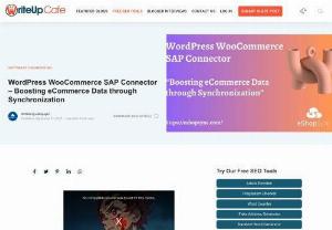 Boost eCommerce Business using WooCommerce SAP Connector - WordPress WooCommerce SAP Connector by eShopSync help to take your online eCommerce store to new heights. Use this connector for the seamless connection between WooCommerce and SAP B1 ERP. Transfer and Sync you store data like inventory, customers, orders on the real time basis.