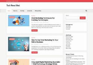 Tech News Viral - We are dedicated to giving you the very best of articles related to Tech News, Viral News and Viral Tech. This website contains the articles on different themes like Tech News, Viral News and Viral Tech.