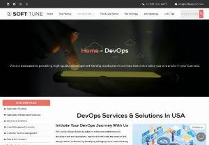 DevOps Consulting Services | Azure and AWS DevOps | USA - Softtune technologies identify emerging problems and maintain code in a reusable state at all times, assisting clients in achieving improved performance in development and operations, quicker time to market, and robust software design. Our specialists create a DevOps strategy that enables you to achieve outstanding coordination while offering a positive user experience.