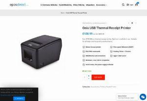 USB Thermal Receipt Printer – Epos Direct - Easy-to-use USB thermal receipt printer is fast and reliable and can be directly connected via USB for instant setup.
