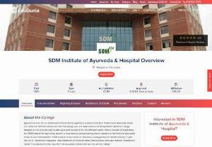 SDM Institute of Ayurveda &amp; Hospital Fees | Edudunia - SDM Institute of Ayurveda &amp; Hospital, is one of the top leading ayurveda college and Hospital in Bangalore, offers B.A.M.S course for the period of 5 years. Get the details of Cutoff, Fees Structure, Admissions Process and Facilities!