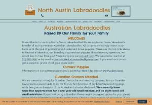 North Austin Labradoodles - Small, Austin area, family breeder of Multi-generational Australian Labradoodles. All puppies are lovingly raised in our home.