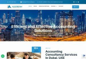 Accounting consultancy services in Dubai, UAE - Algorithm Accounting is a leading name in the realm of accounting consultancy services in Dubai,UAE pioneering innovative financial solutions for businesses across diverse industries. With a commitment to precision, transparency, and strategic financial management, Algorithm Accounting is poised to elevate your financial operations to new heights.
