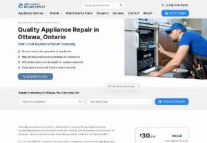 Appliance Repair Expert in Ottawa - Need professional appliance repair in Ottawa? Contact Appliance Repair Ottawa. Our local service specializes in fixing, installing, and maintaining appliances such as freezers, refrigerators, microwaves, washers and other.  We are committed to providing only the highest-quality services and we are proud of all our experience. We will not only protect your investment and time but also provide the best customer service.  To learn more, contact Appliance Repair expert in Ottawa at...