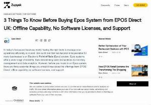 3 Things To Know Before Buying Epos System from EPOS Direct UK - EPOS Direct UK&#039;s offline Epos systems are designed to store transaction data locally and then sync it with the cloud once the internet connection is restored. This means that your sales data, customer information, and inventory updates are safe and secure, even in adverse network conditions.