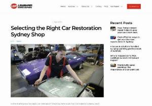 Selecting the Right Car Restoration Sydney Shop - Lewisham Smash Repairs - In the marketplace for classic car restoration? Once you have a car that’s considered a classic, you’ll want to require it to a body shop to possess it professionally restored.