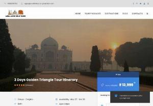 3 Days Golden Triangle Tour Itinerary - The 3 Days Golden Triangle Tour is a tour of Delhi, Agra, and Jaipur. The tour includes the Red Fort, the Taj Mahal, and the Amber Fort.