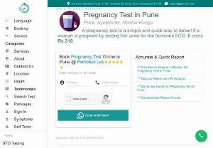 Pregnancy Test in Pune - Are you looking for a reliable and convenient Pregnancy Test in Pune&lt;? Look no further than Pathofast Lab Pune. Our diagnostic center offers a wide range of services, including home blood sample collection for pregnancy tests.   To schedule an appointment for a Pregnancy Test in Pune, simply contact our friendly staff. We understand the importance of privacy and convenience during this sensitive time, which is why we offer home blood sample collection services...