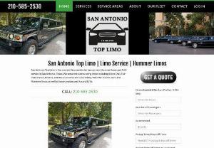 San Antonio Top Limo - San Antonio Top Limo is a luxury limousine service serving San Antonio, Alamo Heights, Stone Oak, Fair Oaks Ranch, Helotes, Boerne and all the surrounding communities. We are the leading Hummer limo rental company in greater San Antonio. From proms and homecoming to quinceaneras and bachelor parties, we offer great limos at amazing prices. San Antonio Top Limo also offers professional limousine services for your corporate and executive limo needs. If you need to close that business...