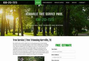 Kerrville Tree Service Pros - Kerrville Tree Service Pros is a family-owned tree service company in Kerrville, Texas offering tree trimming, removal, and pruning services. We also provide tree removal, stump removal, stump grinding, land clearing, and emergency tree service. We serve Kerrville, Comfort, Ingram, Center Point, and all the surrounding areas.