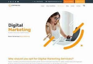 Best Digital Marketing Company - Startmetric Services is one of the leading digital marketing companies in India We offer SEO, Social Media, PPC services to enhance every business. Visit our Website.
