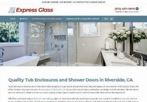shower doors corona ca - Transform your bathroom with updated tub enclosures and shower doors in Riverside, CA! Call us at (951) 407-0868 to schedule a consultation with Express Glass today.