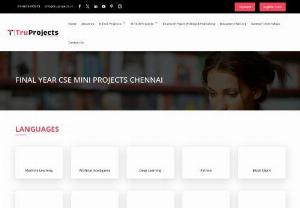 Final Year Live CSE Mini Engineering Projects in Chennai | Final Year Projects in Chennai - We offer Best Final Year Projects for Engineering Students in Chennai. Truprojects Provides Industry Oriented Live Final Year CSE Mini Projects for Final Year Engineering Students in Chennai