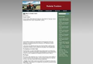 Kubota - Tractor trailer