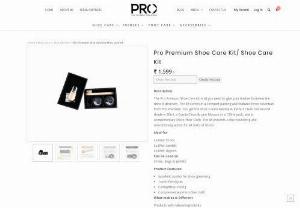Pro Premium Shoe Care Kit - This is a Pro premium shoe care kit you can count on for all your instant shoe grooming needs. Polish on the go or store at home.