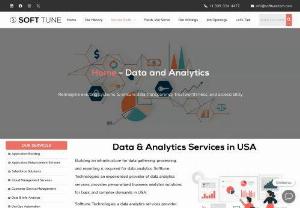 Data Analytics services  | Data and Analytics solutions | usa - Softtune Technologies, a data analytics services provider, assists organisations from a wide range of industries in integrating, aggregating, and analysing diverse data sources from multiple data sources in order to meet their most critical requirements at the department and enterprise levels.