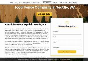 Professional Fence Repair Services in Seattle | Bellevue Fencing - Bellevue Fencing provides professional fence repair services to residential and commercial areas throughout Seattle areas. Call us today at 425-620-3484!