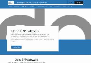 Odoo erp software in UAE - IdaA ERP is a modern software for businesses in the UAE. It helps manage different parts of a company efficiently. It uses Odoo, a well-known ERP system, to offer flexible solutions for businesses of all types and sizes.
