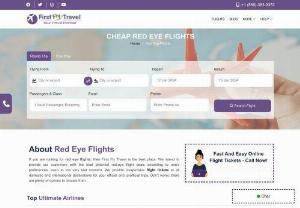 Cheap Red Eye Flights - Are you looking for an affordable red eye flight? Look no further! We are a travel agent specializing in finding you the cheapest red eye flights. We can help you find the best prices for flights leaving at night and arriving early in the morning. With our help, you can rest assured knowing you got the best deal on your red eye flight. We make sure to get you the best prices on your flight, so you can save money and enjoy your trip stress-free. Call us at +1-866-383-9353 to book red eye...