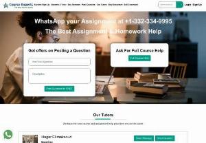 Course Experts - We are a professional online homework tutoring service that offers expert tutoring to students of all levels. These tutors are highly skilled and experienced professionals that provide customized support and advice to help students excel in their homework assignments.