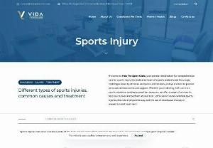 Sports Injury Centre in Pune - Sports injuries can occur in various parts of the body and can range from acute trauma to overuse injuries. At Vida Spine Clinic, our experts physiotherapist treat all sports injuries.
