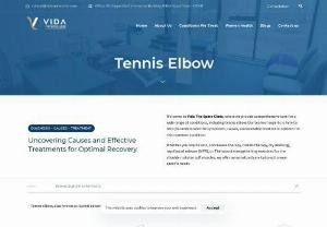 Tennis Elbow Physiotherapy Treatment in Pune - Our experienced team at Vida The Spine Clinic will evaluate your condition and design a personalized treatment plan to address your specific needs. 