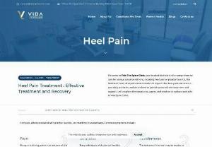 Heel Pain Treatment in Pune - At Vida Spine Clinic, we offer a comprehensive approach to treating heel pain and plantar fasciitis, aiming to alleviate pain, promote healing, and restore normal foot function.