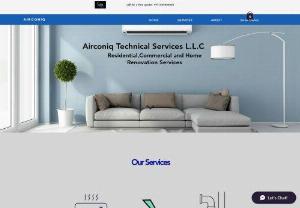 airconiq technical services - we offer home repair services in Dubai Ac servicing plumbing electrical Services  Painting Services  water tank cleaning  ANNUALMAINTENANCE CONTRACTS