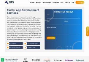 Flutter App Development Company - Krishang Technolab is a top flutter app development company that delivers robust Flutter app development Services to offer high-quality and feature-rich Android and iOS apps. 