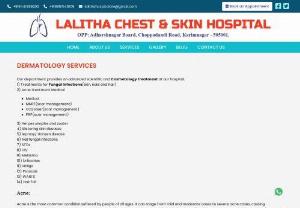 Skin & Hair Specialist in Karimnagar | Lalitha Chest & Skin Hospital - From laser treatments and skin biopsies to advanced cosmetic procedures, Lalitha Chest & Skin Clinic provides complete dermatology care and treatment in Karimnagar.