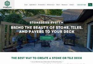 Welcome to StoneDeks, the innovative decking system that allows you to build outdoor decks with natural stone, porcelain tiles, and pavers. - StoneDeks System is leading the way in outdoor living space innovation. We manufacture and distribute structural support for building or refinishing your deck with stone, porcelain, or any other pavers. Thanks to the StoneDeks System, it’s easier than ever to build decks that are the beautiful, durable, and virtually maintenance-free deck of your dream.