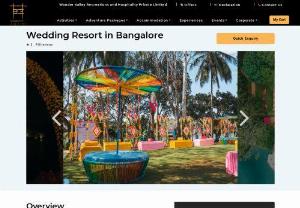 Wedding resorts in Bangalore - Bangalore boasts an array of exquisite wedding resorts that transform dreams into reality for couples seeking a fairytale wedding. These venues offer a blend of natural beauty and opulent architecture, creating the perfect backdrop for a magical celebration. With sprawling lawns, elegant banquet halls, and impeccable services, Wedding Resorts in Bangalore cater to every wedding style, from intimate gatherings to grand affairs.