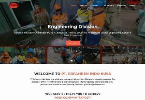 perusahaan outsourcing jakarta - PT. Erfahren Indo Nusa, a solutions company that provides Manpower sourcing services, Engineering Devision for Inspection, Certification