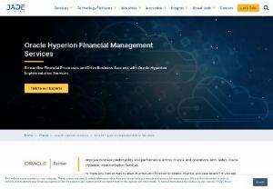 Oracle Hyperion Financial Management Services | Jade - Jade, an Oracle Partner, offers Oracle Hyperion Financial Management Services to streamline financial processes. Contact us for Oracle Hyperion Services.