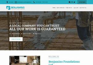 Benjamins Foundations Ltd - Benjamins Foundations Ltd, Groundwork Contractors based in Portsmouth, Hampshire providing a range of Groundwork and Foundation services including Piling, Mini Piling, Foundation Underpinning & Reinforced Concrete Beams.