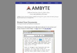 AMByte Software - AMByte is unique software developer. In Vermont, USA.