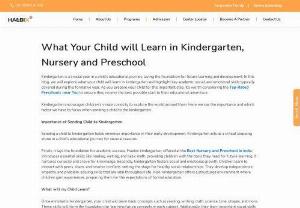 What Your Child will Learn in Kindergarten, Nursery and Preschool - Kindergarten is a crucial year in a child&rsquo;s educational journey, laying the foundation for future learning and development. In this blog, we will explore what your child will learn in kindergarten and highlight key academic, social, and emotional skills typically covered during this formative year. As you prepare your child for this important step, it&rsquo;s worth considering the Top-Rated Preschools near You to ensure they receive the best possible start to their...