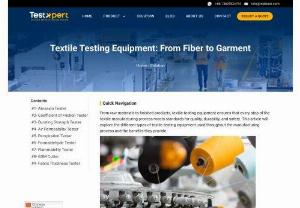  Ensuring Quality and Compliance: The Significance of Textile Testing - Textile testing plays a pivotal role in evaluating the quality and compliance of fabrics and garments. Through a range of tests, such as physical, chemical, and mechanical evaluations, textiles undergo rigorous examination to ensure they meet industry standards and regulations. With the focus on &quot;Textile Testing,&quot; this article highlights the importance of this process in guaranteeing the reliability, safety, and performance of textile products.  Conclusion:  Textile...