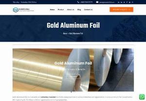 Gold Aluminum Foil for Sale  - Gold aluminum foil for sale has high quality structure and good operation. 