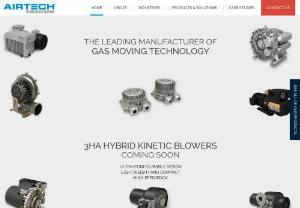 Airtech Incorporated - Airtech Vacuum is a full line manufacturer of regenerative blowers and other vacuum and pressure products & services throughout North America, Europe & Asia.
