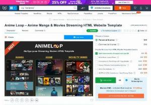 Anime Website Templates - Anime Loop is more than just Anime Website Templates; it’s a digital sanctuary where anime and movie enthusiasts unite to explore, share, and celebrate their passion. This versatile website template is your gateway to establishing a dynamic online hub for all things animated and cinematic. Whether you’re an anime blogger, a movie reviewer, or an entertainment aficionado, Anime Loop offers a seamless canvas for sharing your love for anime and movies with the world.