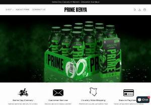 Drink Prime Kenya - Supplier and seller of Prime Hydration, Prime Hydration Sticks, and Prime Energy in Kenya.