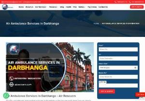 Air Ambulance Services In Darbhanga &ndash; Air Rescuers - We offer up-to-date and latest medical equipment to the patients so that they can easily travel from one place to another without facing any trouble. If you are looking for top-notch medical transportation facilities in Darbhanga then you can contact us at any time, we provide the most affordable and comfortable air ambulance services.  