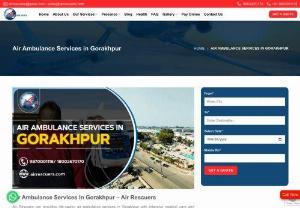 Air Ambulance Services In Gorakhpur &ndash; Air Rescuers - We have been providing the most reasonable and relaxing air ambulance services in Gorakhpur so that patients can be at ease and composed throughout the entire journey. We consistently treat our clients like family, which sets us apart from other service providers. Our primary goal is to give the patient speedy and quick ambulance services from doctors who are extremely experienced and skilled.