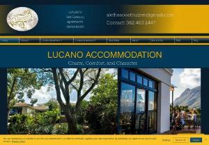 Lucano Accommodation - Private, self-catering, fully furnished apartments in Stellenbosch, Onsite parking, free high-speed WiFi, Free cable T.V., heated & air-conditioned units with terrace, Garden view and BBQ facility.