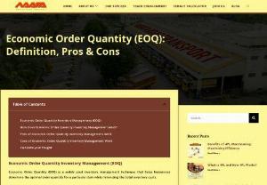 Economic Order Quantity (EOQ) - Economic Order Quantity (EOQ) is a concept in inventory management and supply chain management that helps organizations determine the optimal order quantity for a particular product. The EOQ model is designed to strike a balance between two opposing inventory carrying costs and ordering costs to minimize the overall cost of holding and replenishing inventory.
