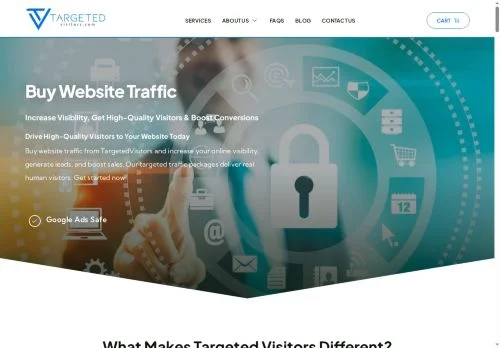 Screenshot of Buy Website Traffic | 100% Safe & Real Website Visitors