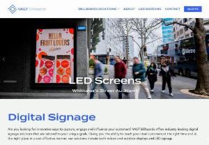 Digital Signage Solutions: Vast Billboards - Vast Billboards brings you the future of advertising with our innovative Digital Signage solutions. Transform your marketing campaigns and captivate your target audience like never before.