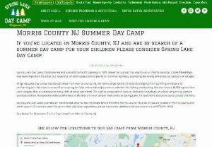 Morris County Summer Day Camp - Looking for a summer day camp near Morris County, NJ for your children? Find out why Spring Lake Day Camp can be your best choice.