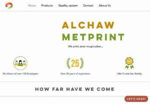 Alchaw Metprint India Ltd - Manufacturer of  Printed Aluminum sheets, EPE liner (Wads) For ROPP caps, Tin printed sheets catering to pharma, liquor, cosmetic and FMCG industry
